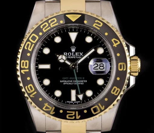 Awesome Copy Rolex Gmt-master II 116713ln Automatic Movement 40mm Gold/steel Case Mens/unisex Watch