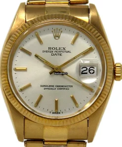 Terrific Replicas Rolex Oyster Perpetual Date 1503 Automatic Movement 34mm Yellow Gold Case Womens Watch