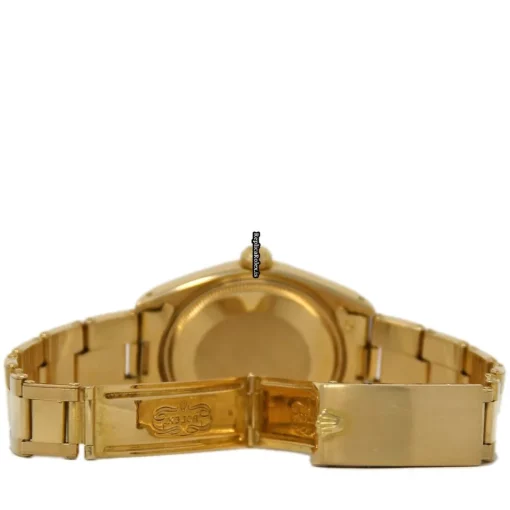 Terrific Replicas Rolex Oyster Perpetual Date 1503 Automatic Movement 34mm Yellow Gold Case Womens Watch - Image 4