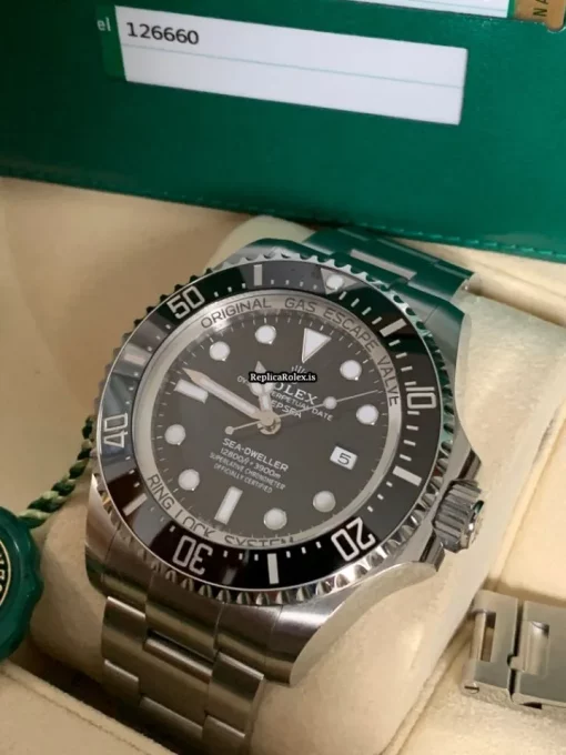 Defect Replica Rolex Sea-dweller Deepsea 126660 Caliber 3235 Automatic Movement 44mm Steel Case Mens/unisex Watch - Image 4