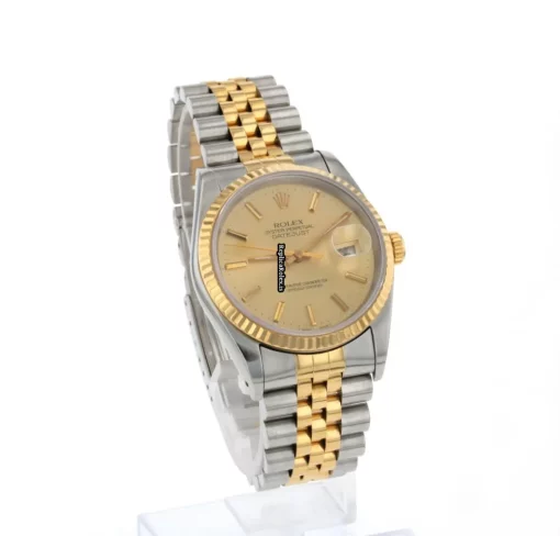 Well Made Imitation Rolex Datejust 16233 Caliber 3135 Automatic Movement 36mm Gold/steel Case Mens/unisex Watch - Image 7