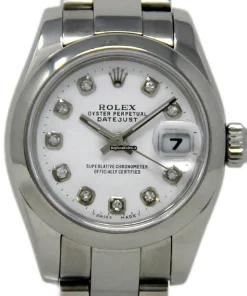 High-end Fake Rolex Lady-datejust 179160 Caliber 2235 Automatic Movement 26mm Steel Case Womens Watch