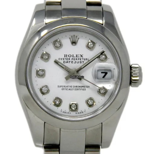 High-end Fake Rolex Lady-datejust 179160 Caliber 2235 Automatic Movement 26mm Steel Case Womens Watch