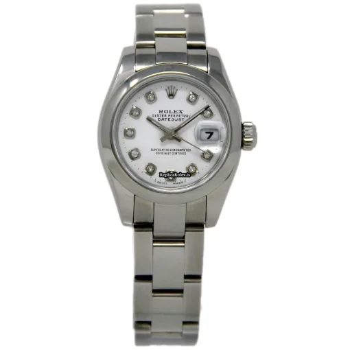 High-end Fake Rolex Lady-datejust 179160 Caliber 2235 Automatic Movement 26mm Steel Case Womens Watch - Image 2