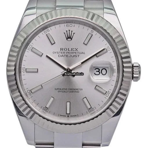 Cheap Copy Rolex Datejust 126334 Automatic Movement 41mm Steel Case Mens/unisex Watch - Image 3