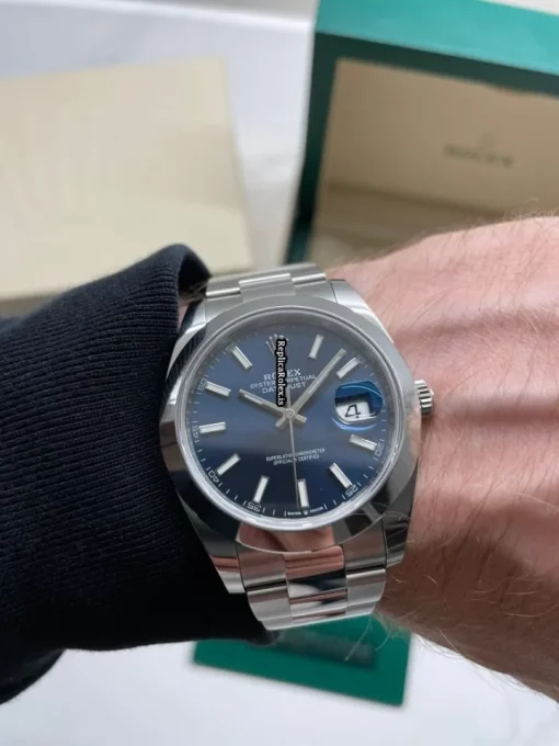Good Fake Rolex Datejust 126300 Caliber 3235 Automatic Movement 41x48mm Steel Case Mens/unisex Watch - Image 10