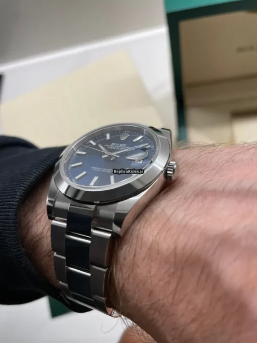 Good Fake Rolex Datejust 126300 Caliber 3235 Automatic Movement 41x48mm Steel Case Mens/unisex Watch - Image 14