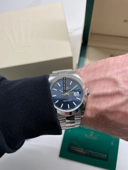 Good Fake Rolex Datejust 126300 Caliber 3235 Automatic Movement 41x48mm Steel Case Mens/unisex Watch - Image 15