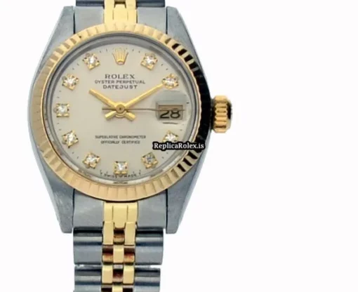 Unique Replicas Rolex Lady-datejust 6917 Caliber 2030 Automatic Movement 26mm Gold/steel Case Womens Watch - Image 5