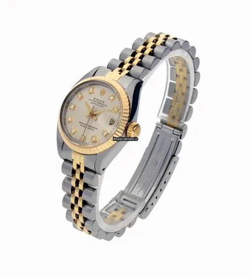 Unique Replicas Rolex Lady-datejust 6917 Caliber 2030 Automatic Movement 26mm Gold/steel Case Womens Watch - Image 6