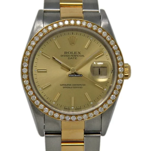 Aaa Knockoff Rolex Oyster Perpetual Date 15203 Automatic Movement 34mm Steel Case Womens Watch