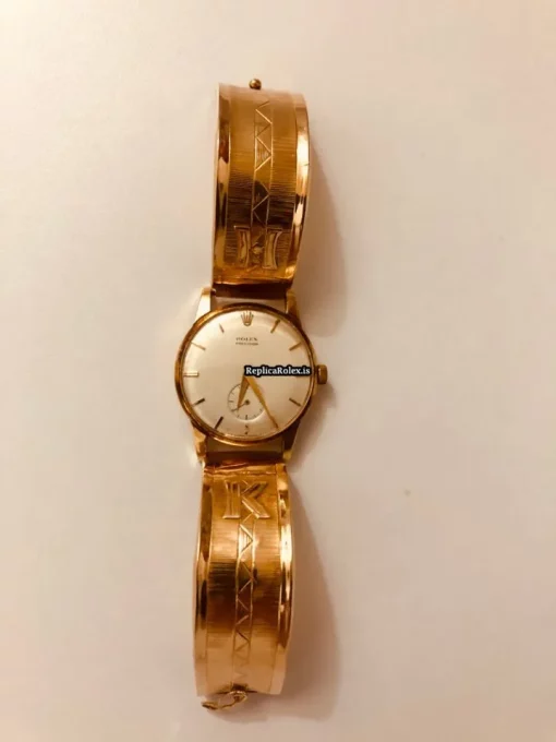 Best Replica Rolex Oyster Precision 9726 Manual Winding Movement 34.5mm Yellow Gold Case Mens/unisex Watch