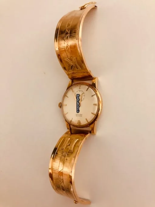 Best Replica Rolex Oyster Precision 9726 Manual Winding Movement 34.5mm Yellow Gold Case Mens/unisex Watch - Image 5
