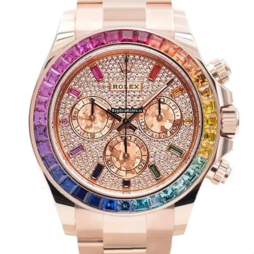 Design Fake Rolex Daytona 116505 Caliber 4130 Automatic Movement 40mm Rose Gold Case Mens/unisex Watch