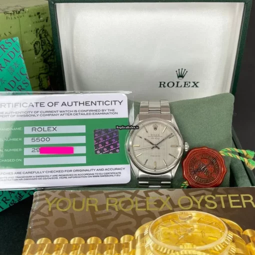 Incredible Replica Rolex Air King Precision 5500 Caliber 1520 Automatic Movement 34x40mm Steel Case Mens/unisex Watch - Image 2