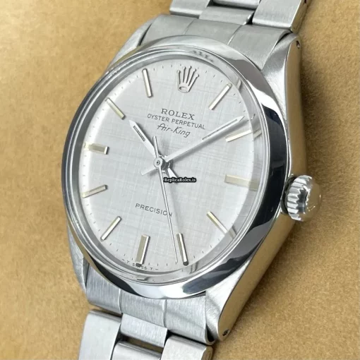 Incredible Replica Rolex Air King Precision 5500 Caliber 1520 Automatic Movement 34x40mm Steel Case Mens/unisex Watch - Image 4