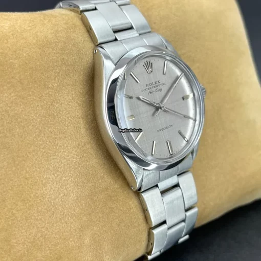 Incredible Replica Rolex Air King Precision 5500 Caliber 1520 Automatic Movement 34x40mm Steel Case Mens/unisex Watch - Image 6