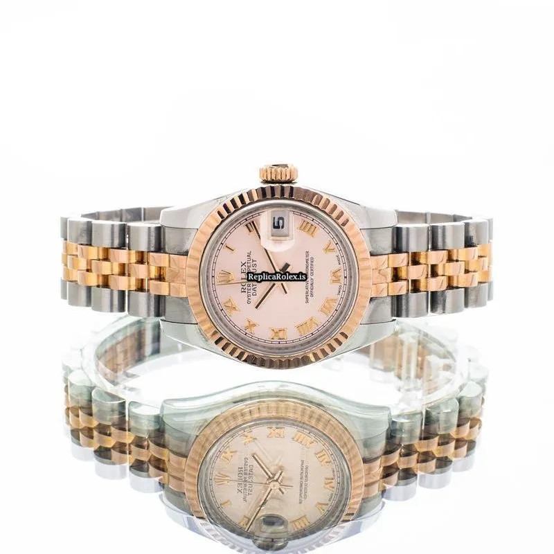Great Replica Rolex Lady-datejust 179171 Automatic Movement 26mm Gold/steel Case Womens Watch