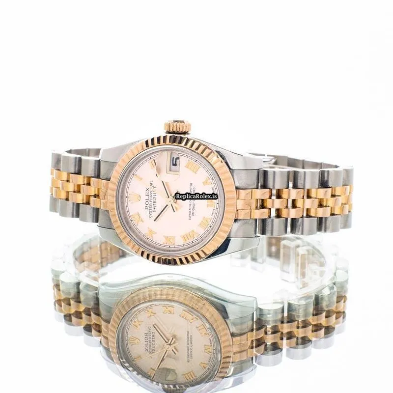 Great Replica Rolex Lady-datejust 179171 Automatic Movement 26mm Gold/steel Case Womens Watch - Image 2