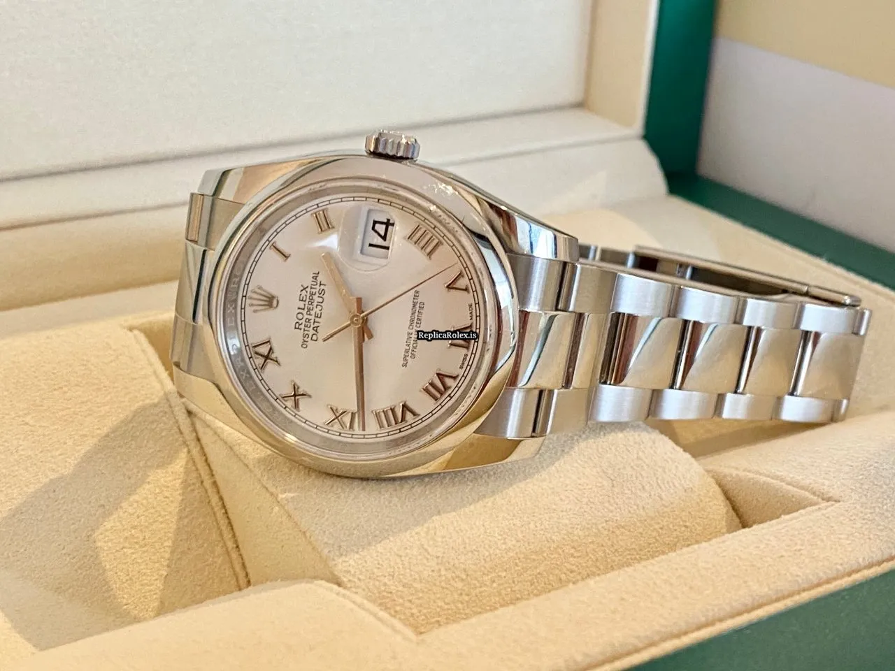 Beautiful Replica Rolex Datejust 116200 Caliber 3135 Automatic Movement 36mm Steel Case Mens/unisex Watch - Image 4