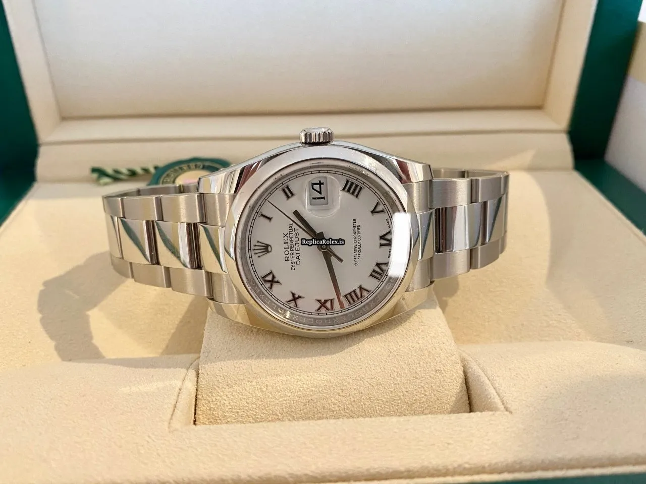 Beautiful Replica Rolex Datejust 116200 Caliber 3135 Automatic Movement 36mm Steel Case Mens/unisex Watch - Image 6