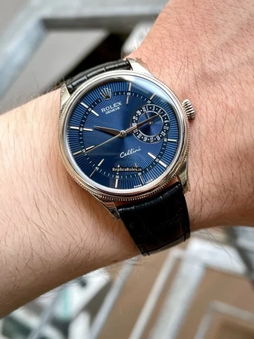 Neat Replica Rolex Cellini Date 50519 Caliber 3165 Automatic Movement 39x45mm White Gold Case Mens/unisex Watch
