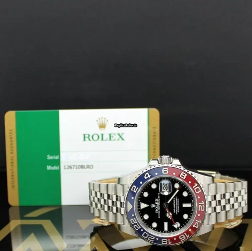 Neat Replica Rolex Gmt-master II 126710blro Caliber 3235 Automatic Movement 40mm Steel Case Mens/unisex Watch - Image 2