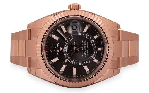 Pleasing Replicas Rolex Sky-dweller 326935 Caliber 9001 Automatic Movement 42mm Rose Gold Case Mens/unisex Watch - Image 5