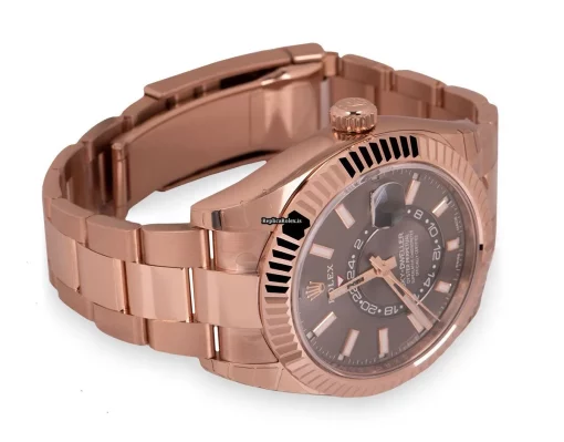 Pleasing Replicas Rolex Sky-dweller 326935 Caliber 9001 Automatic Movement 42mm Rose Gold Case Mens/unisex Watch - Image 6