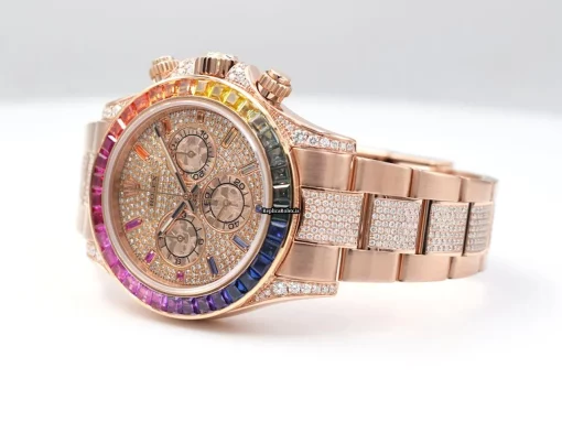 Durable Fakes Rolex Daytona 116505 Caliber 4130 Automatic Movement 40mm Rose Gold Case Mens/unisex Watch - Image 3