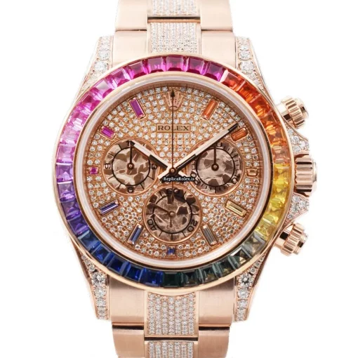 Durable Fakes Rolex Daytona 116505 Caliber 4130 Automatic Movement 40mm Rose Gold Case Mens/unisex Watch - Image 9
