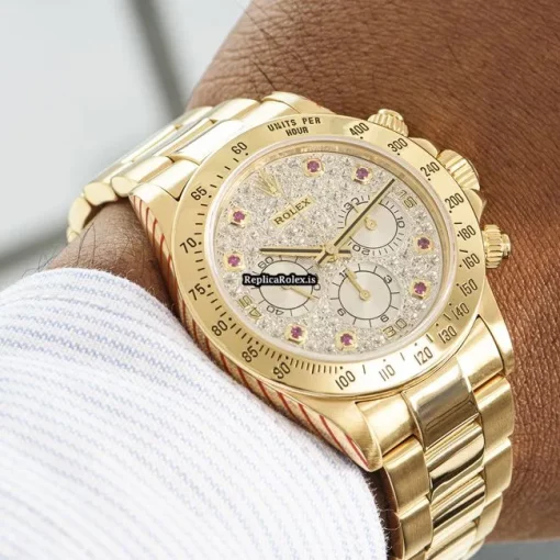Excellent Replica Rolex Daytona 16528 Automatic Movement 40mm Yellow Gold Case Mens/unisex Watch - Image 8