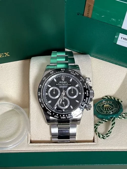 Top Replica Rolex Daytona 116500ln Caliber 4130 Automatic Movement 40mm Steel Case Mens/unisex Watch - Image 8