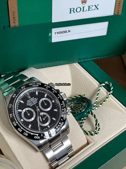 Top Replica Rolex Daytona 116500ln Caliber 4130 Automatic Movement 40mm Steel Case Mens/unisex Watch - Image 9