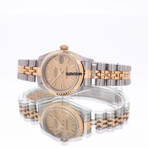 Great Replica Rolex Lady-datejust 79173 Automatic Movement 26mm Gold/steel Case Womens Watch - Image 2