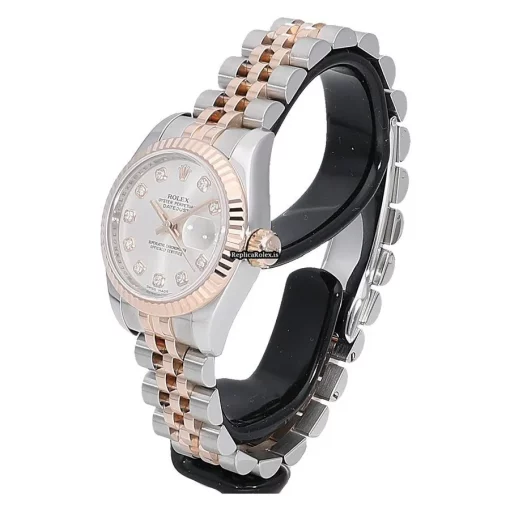 Offering Replica Rolex Lady-datejust 179171g Caliber 2235 Automatic Movement 26mm Gold/steel Case Watch - Image 5