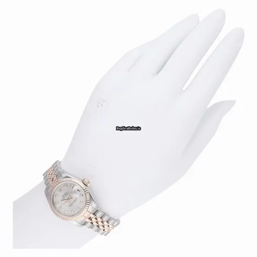 Offering Replica Rolex Lady-datejust 179171g Caliber 2235 Automatic Movement 26mm Gold/steel Case Watch - Image 6