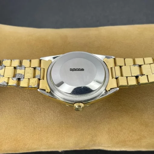 Neat Replica Rolex Oyster Perpetual Date 1550 Caliber 1570 Automatic Movement 34mm Gold/steel Case Mens/unisex Watch - Image 11