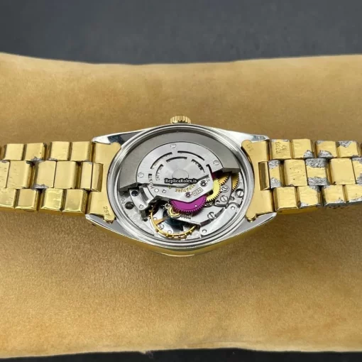 Neat Replica Rolex Oyster Perpetual Date 1550 Caliber 1570 Automatic Movement 34mm Gold/steel Case Mens/unisex Watch - Image 12