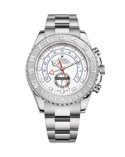 Nice Replica Rolex Yacht-master II 116689 Automatic Movement 44mm White Gold Case Mens/unisex Watch - Image 2