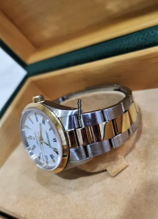 Fabulous Copy Rolex Oyster Perpetual 14203 Automatic Movement 34mm Gold/steel Case Mens/unisex Watch - Image 2