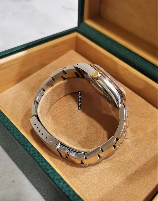 Fabulous Copy Rolex Oyster Perpetual 14203 Automatic Movement 34mm Gold/steel Case Mens/unisex Watch - Image 4