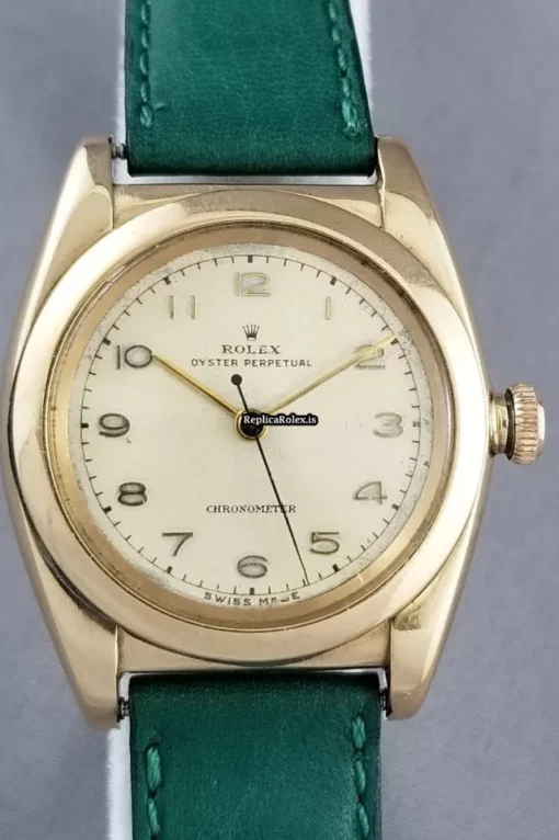 Epic Clone Rolex Bubble Back 3131 A296 Automatic Movement 32x35x39mm Rose Gold Case Mens/unisex Watch - Image 2