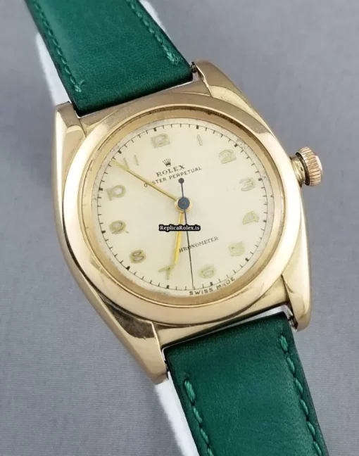Epic Clone Rolex Bubble Back 3131 A296 Automatic Movement 32x35x39mm Rose Gold Case Mens/unisex Watch - Image 4