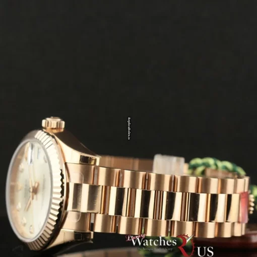 Excellent Fake Rolex Datejust 178275 Caliber 2235 Automatic Movement 31mm Rose Gold Case Womens Watch - Image 3