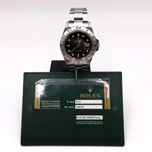 Amazing Replica Rolex Explorer II 16570 Caliber 3186 Automatic Movement 40mm Steel Case Mens/unisex Watch - Image 2