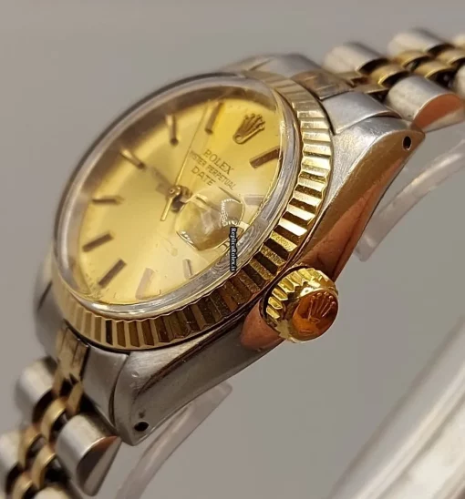 Fabulous Fake Rolex Lady-datejust 69173 Caliber 2135 Automatic Movement 26mm Gold/steel Case Womens Watch - Image 7
