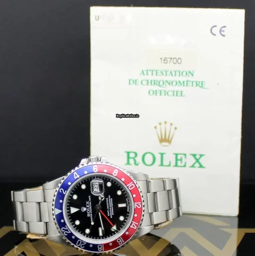 Distinctive Clone Rolex Gmt-master 16700 Caliber 3175 Automatic Movement 40mm Steel Case Mens/unisex Watch - Image 2