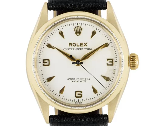 Awesome Replica Rolex Oyster Perpetual 6564 Automatic Movement 34mm Yellow Gold Case Mens/unisex Watch - Image 2