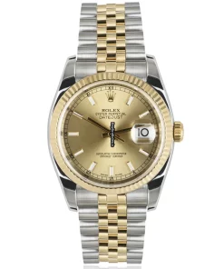 Top Fake Rolex Datejust 116233 Caliber 3135 Automatic Movement 36mm Gold/steel Case Mens/unisex Watch